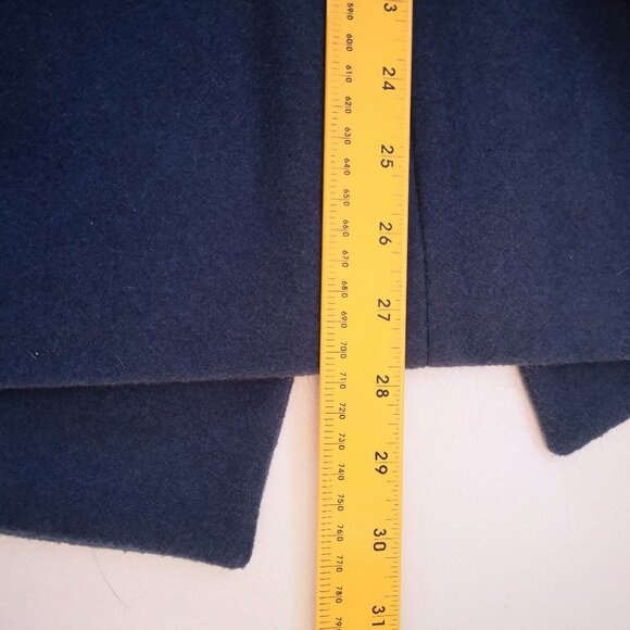 Old Navy Ladies Snap Closure Size Medium Belted Navy Coat - Picture 10 of 10